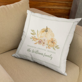Cojín Decorativo Fall Autumn Pumpkin Thankasing Personalizado