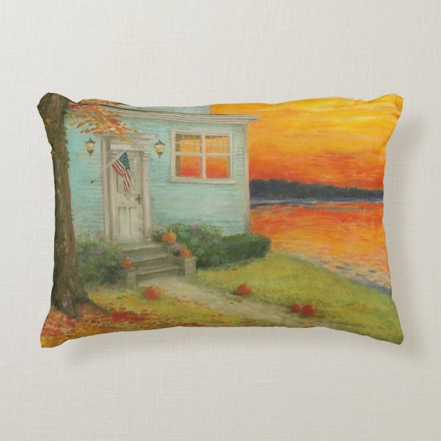 Cojín Decorativo Fall Twilight Poetic Lakehouse (Anverso)