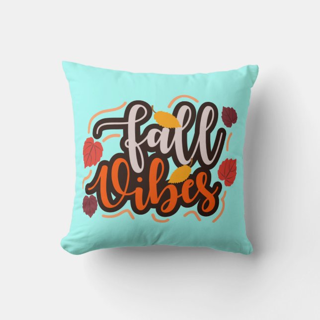 Cojín Decorativo Fall Vibes Throw Pillow (Anverso)