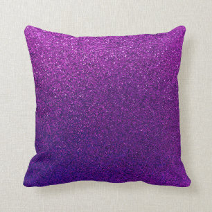 Cojín Decorativo Falsa chispa violeta púrpura del fondo del