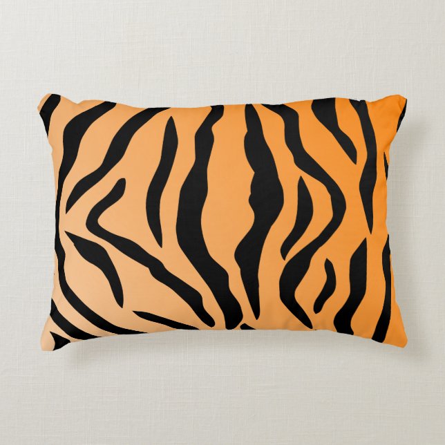 Cojín Decorativo Falsa impresión del tigre (Anverso)