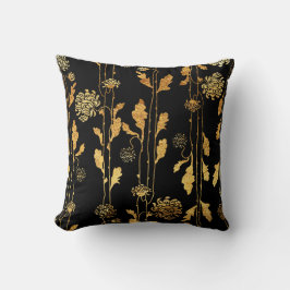 Cojín Decorativo Falsas flores con clase del Relieve metalizado