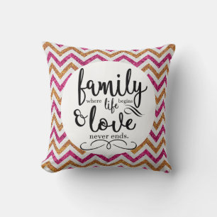 Cojín Decorativo Familia