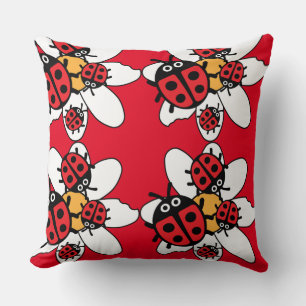 Cojín Decorativo Familia de mariquitas lindos niños
