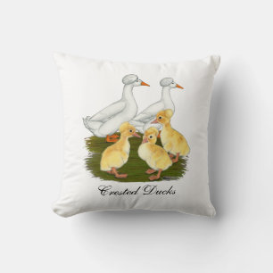 Cojín Decorativo Familia de patos crestados