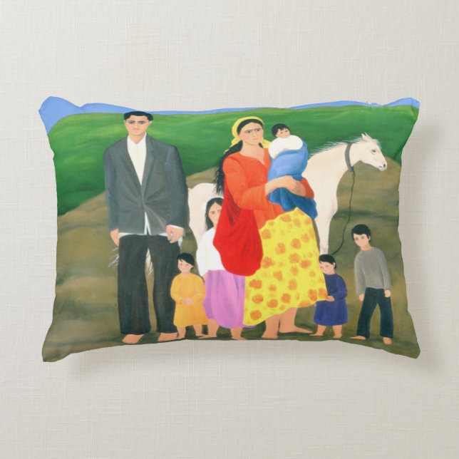 Cojín Decorativo Familia Gipsy 1986 (Anverso)