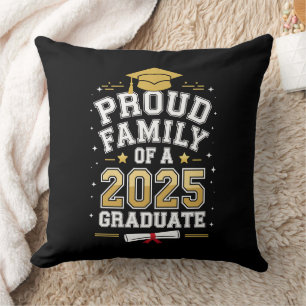 Cojín Decorativo Familia Orgullosa De Un Graduado De 2025 Graduació