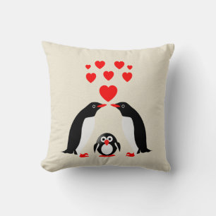 Cojín Decorativo Familia Penguins
