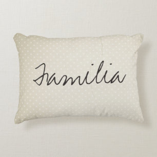 Cojín Decorativo Familia Poka Dot