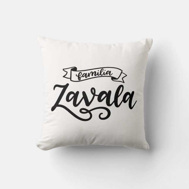 Cojín Decorativo Familia Zavala (Anverso)