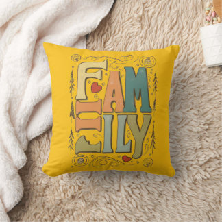 Cojín decorativo familiar - Famoso regalo para mam