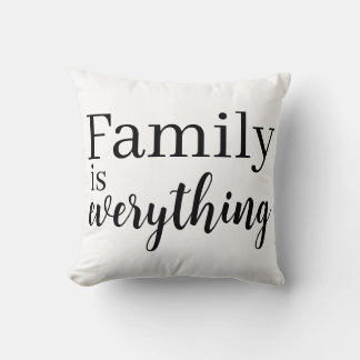 Cojín Decorativo Family is everything Throw Pillow