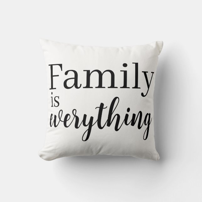 Cojín Decorativo Family is everything Throw Pillow (Anverso)