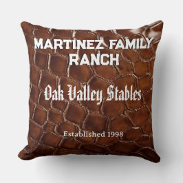 Cojín Decorativo Family Ranch Faux Crocodile Leather