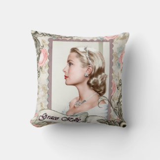 Cojín Decorativo Famosa estrella de cine Grace arte romántico vinta