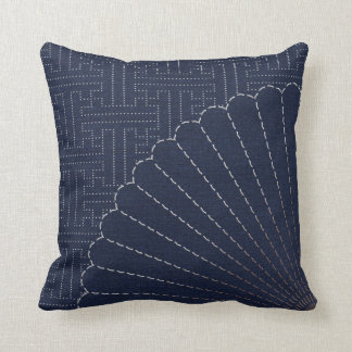 Cojín Decorativo Fan japonesa del sashiko