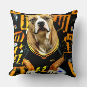 Cojín Decorativo Fanático de Pitbull Rescue Dog