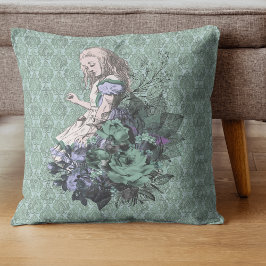Cojín Decorativo Fancy Alice Wonderland Aqua Tint