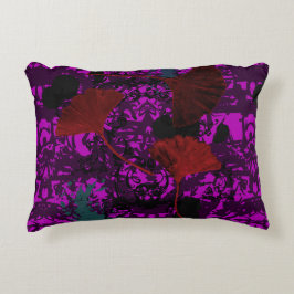 Cojín Decorativo Fancy Ginkgo Grunge Acento Pillow Purple