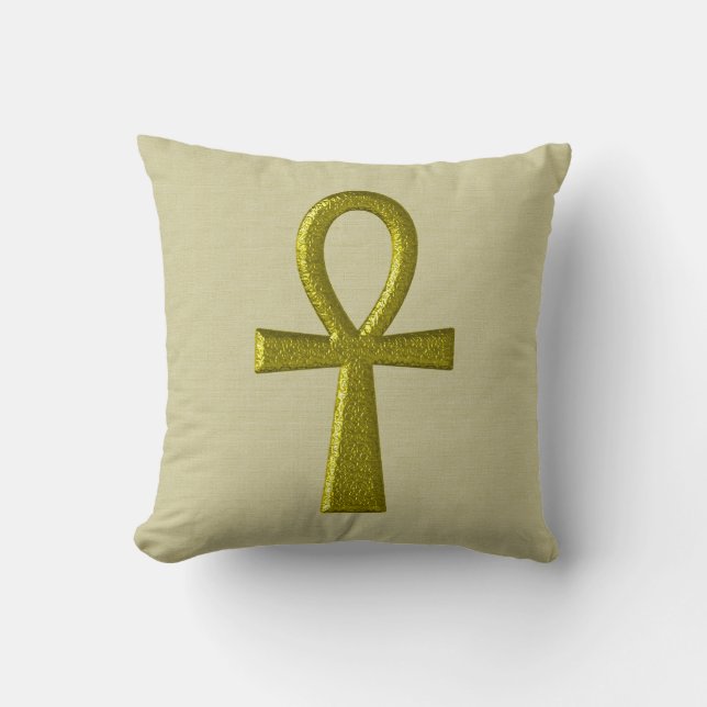 Cojín decorativo Fancy Gold Ankh (Anverso)