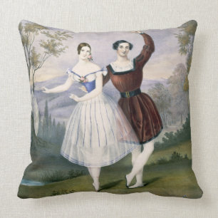 Cojín Decorativo Fanny Cerrito (1817-1909) y Sigr. Guerra, en