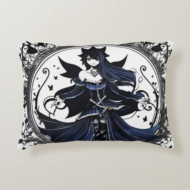 Cojín Decorativo Fantasía azul (Anverso)