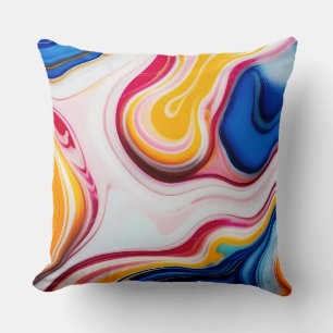 Cojín Decorativo Fantasía blanca rosa rosa azul trendy