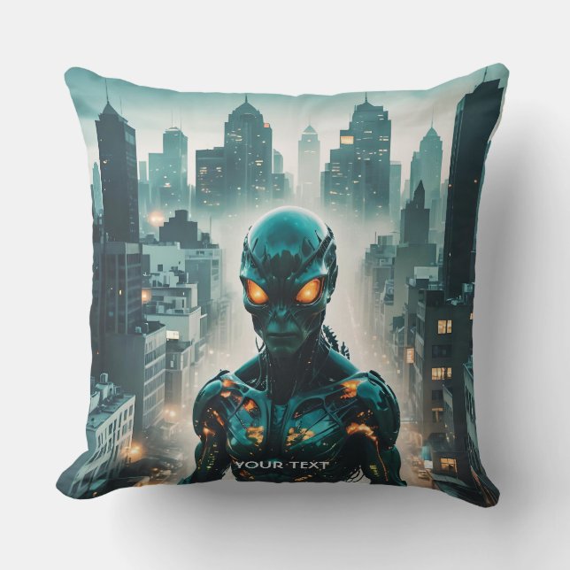 Cojín Decorativo Fantasía Cute Cyborg (Anverso)