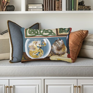 Cojín Decorativo Fantasía de Caballo del Mar del Gato