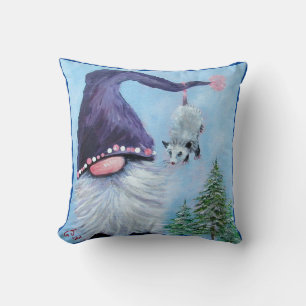 COJÍN DECORATIVO FANTASÍA DE GNOME Y OPOSSUM