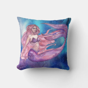 Cojín Decorativo Fantasía de la sirena mágica personalizable