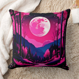 Cojín Decorativo Fantasía de Luna Rosa