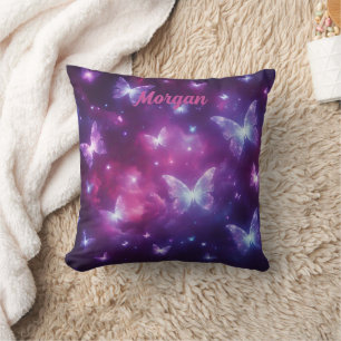 Cojín Decorativo Fantasía de mariposa personalizada