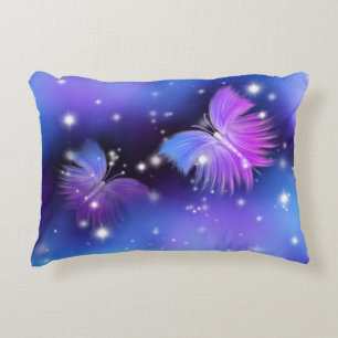 Cojín Decorativo Fantasía Espacial Mariposas Cosmógenas