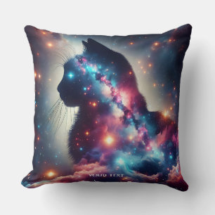 Cojín Decorativo Fantasía espacio reducido gatos estrellas
