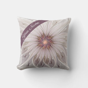 Cojín Decorativo Fantasía floral, Abstracto Nombre de la flor paste