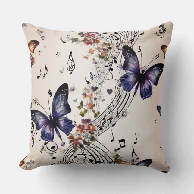 Cojín Decorativo Fantasía mariposa (Anverso)