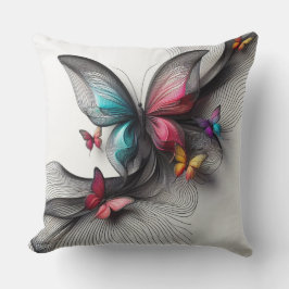 Cojín Decorativo Fantasía mariposa: Interior imaginativo y colorido