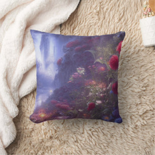 Cojín Decorativo Fantasía Misty Rainy Magnífico paisaje del río Jar