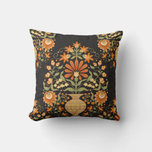 Cojín Decorativo Fantasía mogol: Opulencia floral retro