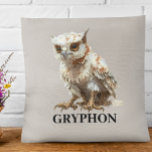 Cojín Decorativo Fantasía personalizada del bebé Griffin Griffin<br><div class="desc">Este diseño puede ser personalizado en el área proporcionada cambiando la foto y/o el texto. O puede personalizarse haciendo clic en Personalizar esta plantilla y, a continuación, eligiendo la opción de hacer clic en el personalizar y eliminando o cambiando el color del fondo, agregando texto, cambiando el color o estilo...</div>