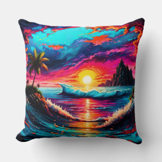 Cojín Decorativo Fantasía Tropical Sunset