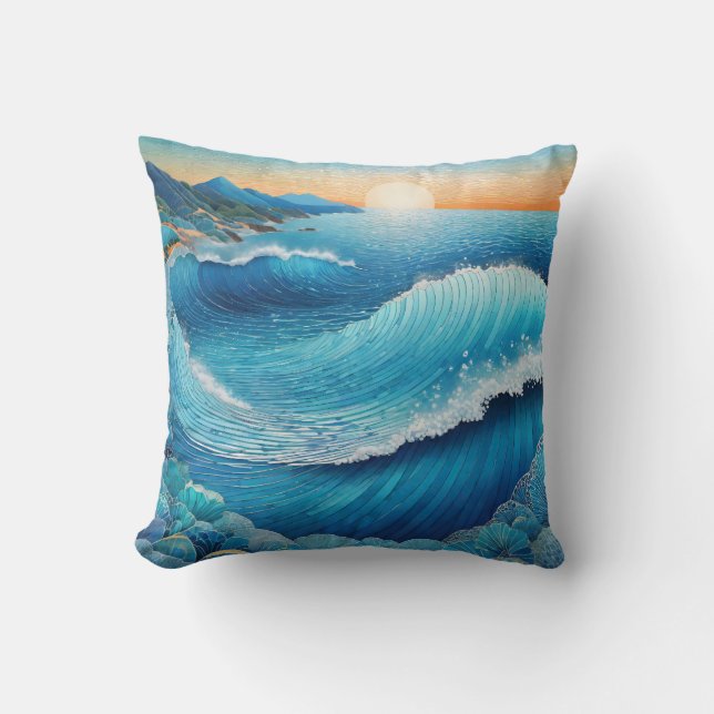 Cojín Decorativo Fantasia Waters Seascape (Anverso)