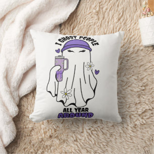 Cojín Decorativo Fantasma a la gente todo el año en torno a Funny G