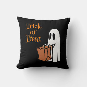 Cojín Decorativo Fantasma con truco de bolsa o trato