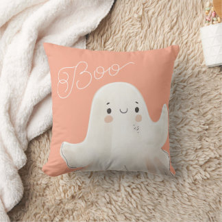 Cojín decorativo fantasma de barro suave rosa