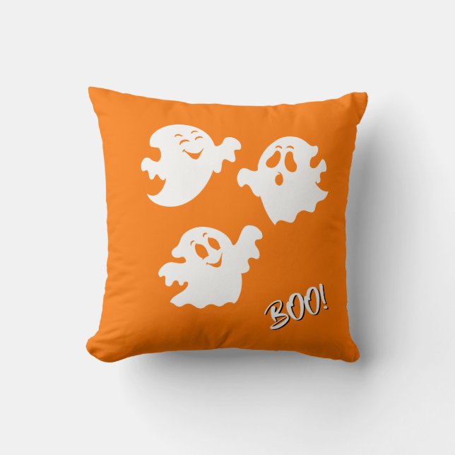 Cojín Decorativo Fantasma de Halloween (Anverso)