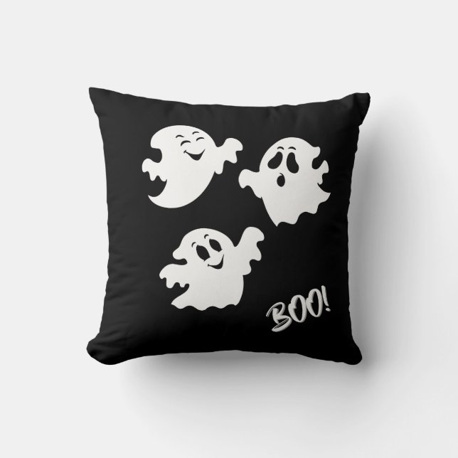 Cojín Decorativo Fantasma de Halloween (Anverso)