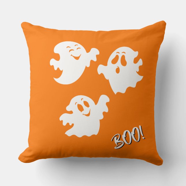Cojín Decorativo Fantasma de Halloween (Anverso)