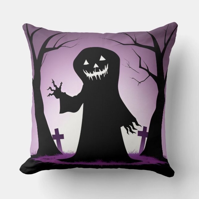Cojín Decorativo Fantasma de Halloween (Anverso)
